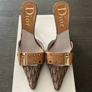 Dior Cloth Mules